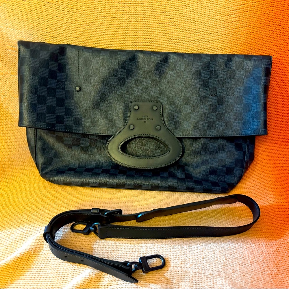 Louis Vuitton Fold Over Portfolio Damier Cobalt